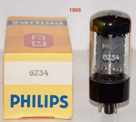 (!!!!!) (Best Single #2) GZ34=5AR4 Mullard Philips NOS 1966 (57/40 and 58/40)
