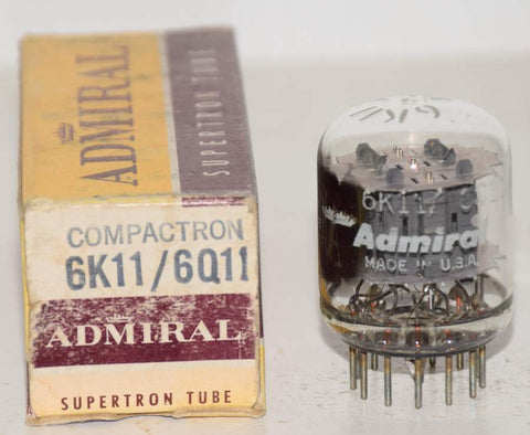 6K11=6Q11 GE branded Admiral NOS 1964 (85/80, 90/60, 86/60)