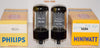 (!!!!!) (Best Pair #1) GZ34 Philips Miniwatt and Philips Mullard UK NOS 1963-1966 (58-61/40 and 60-62/40) (2nd best sound to fat base Mullard)