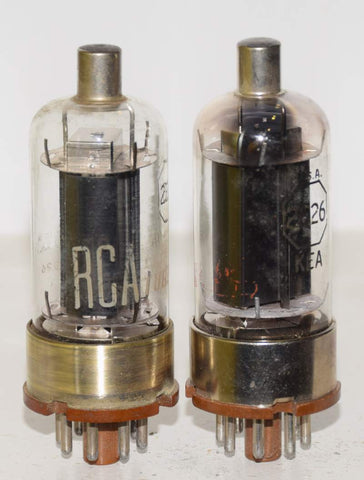(PAIR) 2E26 RCA used/strong 1949 - 1950's (81/44 and 82/44)