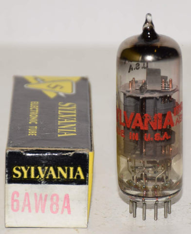 6AW8A Sylvania NOS 1960's with special silver oxide coating (3/21ma)