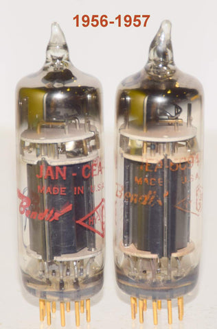 (!!!) (Best Pair #2) 6094 Bendix NOS and like new 1956-1957 (49.5ma and 53.5ma) (1st series)
