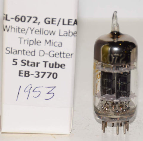 (!!!!!) (Best Value Single 1953) GL-6072 GE 5 star triple mica black plates 