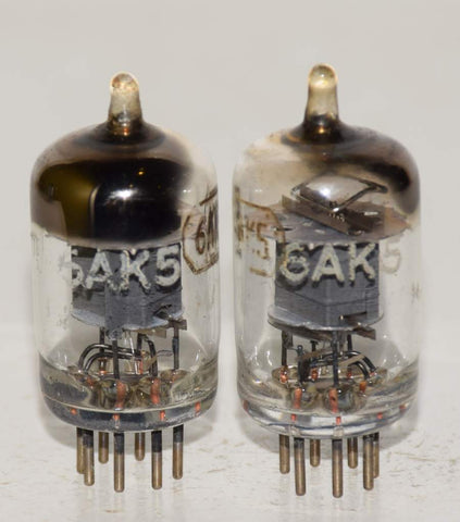 (!!!) (Pair) JTL-6AK5 Tungsol gray plate 