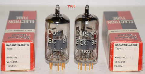 (!!!!!) (Best Siemens Pair #2) 6922=E88CC Siemens Halske Germany branded 