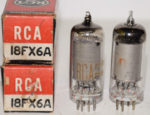 (1 PAIR) 18FX6A RCA NOS 1960's - 1970 (72/60 and 74/60)
