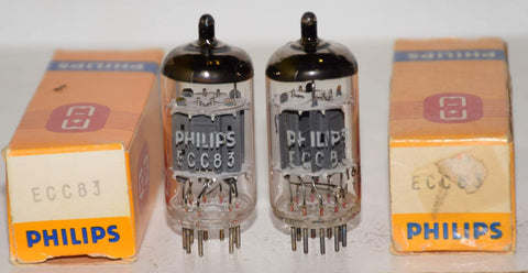 (!!!!) (Best Pair 1971) 12AX7 Philips Holland NOS 1971 (1.2/1.2ma and 1.2/1.3ma) 1-3% matched