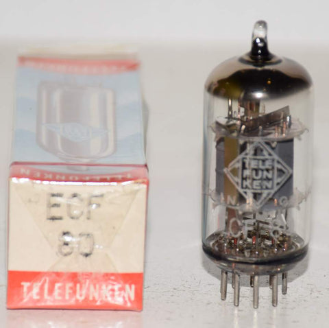 (!) (Single) ECF80=6BL8 Telefunken Germany <> bottom NOS 1971 (14/9ma)