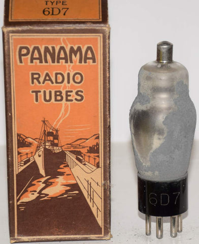 6D7 Panama green coated glass - flaked off in one area due to old age 1930's (52/31) (rare)