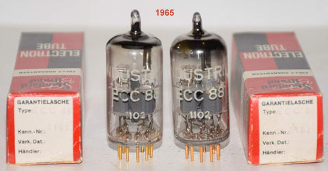 (!!!!!) (Best Siemens Pair) 6922=E88CC Siemens Halske Germany branded 