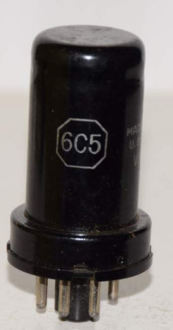 6C5 RCA metal used/tests like new 1941-1945 (8.4ma)