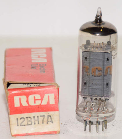 (!!!) (Single) 12BH7A RCA NOS 1970's (16.4/9.6ma)