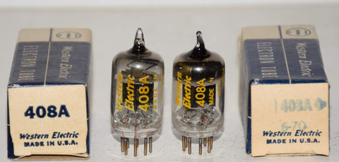 (!!!!) (Best Pair #1) 408A Western Electric NOS 