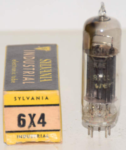 6X4 Sylvania D getter used/tests like new 1958 (58/40 and 60/40)