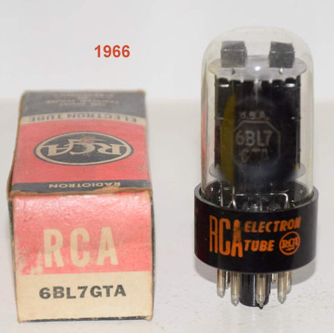 (!!!!) (SINGLE) 6BL7GTA RCA NOS 1966 (33.4/33.0ma)