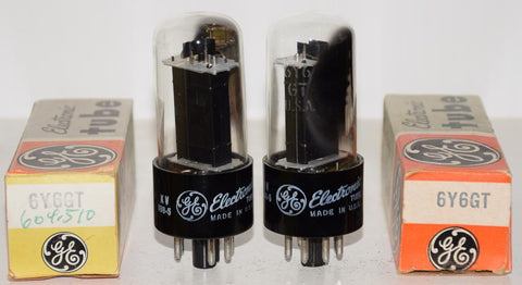(!!!) (Good Value Pair) 6Y6GT GE NOS 1966 (76ma and 85ma)