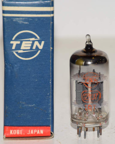 (!!!!) (Best Single) 12AU7 TEN KOBE JAPAN NOS 1967 (9.8/9.5ma) (same Gm) (rare)