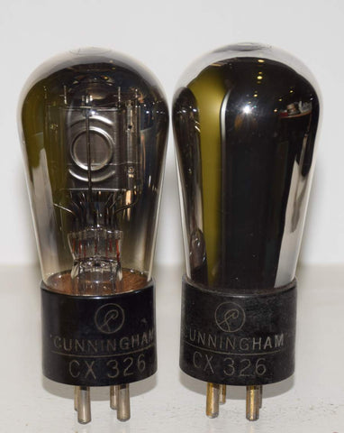(!!!) (Pair) CX-326 Cunningham balloon used/good 1930 era (4.2ma and 4.5ma) same Gm