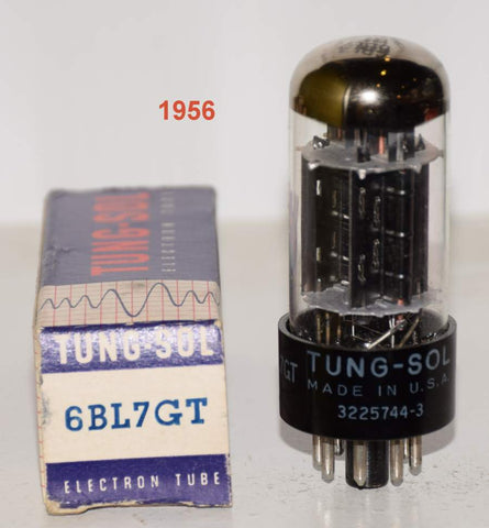 (!!) (SINGLE) 6BL7GT Sylvania branded Tungsol triple mica NOS 1956-1957 (36.2/31.5ma)