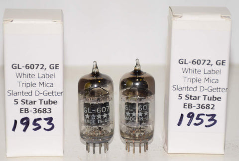 (!!!!!) (Best Overall Pair) GL-6072 GE 5 star triple mica black plates 