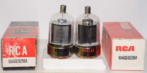 (!!!) (Best Pair #2) 6146B RCA NOS 1970's (92ma and 91.5ma)