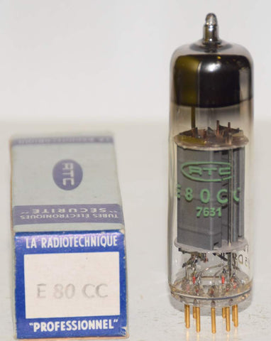 (!!!) (Single) E80CC=6085 Philips Holland branded RTC NOS 1975 (5.4ma/5.5ma)