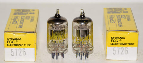 (!!!) (PAIR) 5726=6AL5 Sylvania NOS (47-47/40 and 47-47/40)
