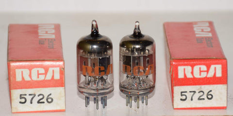 (!!!) (BEST PAIR) 5726=6AL5 RCA NOS 1970 era (47-47/40 and 47-47/40)