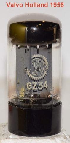 (!!!) (Holland 1958) GZ34=5AR4 Valvo Holland used/strong 1958 (56/40 and 56/40) 1% section balance (f31 series)