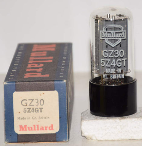 (!!!) (Best Single) GZ30=5Z4GT Mullard UK NOS 1962 (56/30 and 56/30) (rare) 1% section balance
