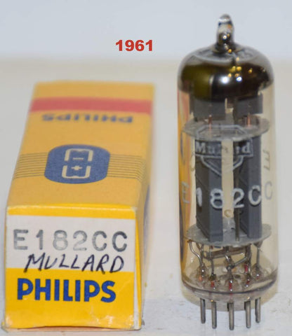 (!!!) (Best Single) E182CC=7119 Mullard SQ Holland NOS large 