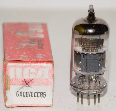 (!!) (Best Value Single) ECC85=6AQ8 RCA Canada NOS 1970's faded printing (12.2/13.0ma)