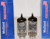 (!!!!!) (Best Mullard Pair #2) 12AX7=ECC83 Mullard UK ribbed plates NOS 1969 same date codes (1.4/1.1ma and 1.3/1.2ma) 1-5% matched