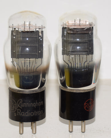 (!!) (Best Value Pair) 45 RCA Radiotron 1930's - 1940's used/good/70-75% (19ma and 20.2ma) (good sonics)