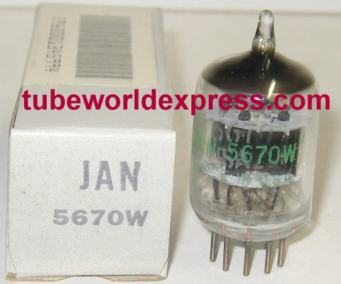 (!!) (Best Value Single) JAN-5670W GE NOS 1986 (10/7.5ma)