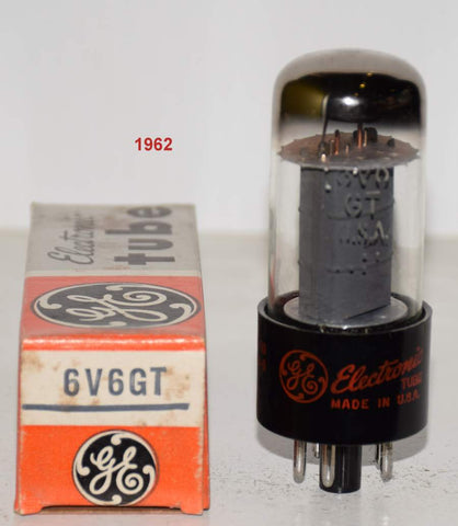 (!!!!!) (Best Single) 6V6GT GE NOS 1962 (47.5ma)