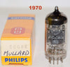 (!!!) (Best Mullard Single) 12AU7=ECC82 Mullard rebranded Philips ribbed plates NOS 1970 (10.2/10.0mA) 1-2% section balance