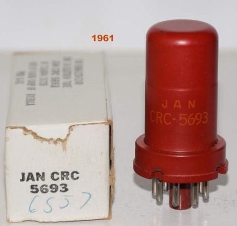 (!!) (Best Single) JAN-CRC-5693 RCA red can NOS 1961 (3.4ma) (Peluso, Gibson)