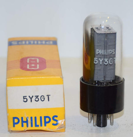 (!!!!!) (Best Overall Single) 5Y3GT Philips Holland NOS 1960's (62/40 and 66/40)