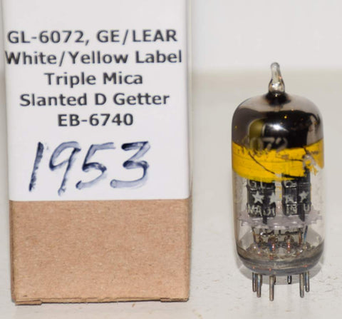 (!!!!!) (Best Single #1 1953) GL-6072 GE also branded LEAR 5 star triple mica black plates 