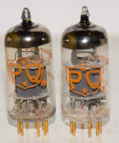 (!!!!) (Best Pair #3) E810F=7788 Amperex PQ USA NOS gold pins 1969-1973 (37ma and 37.5ma)