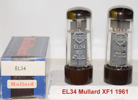 (!!!) (Best XF1) EL34 Mullard XF1 double round 