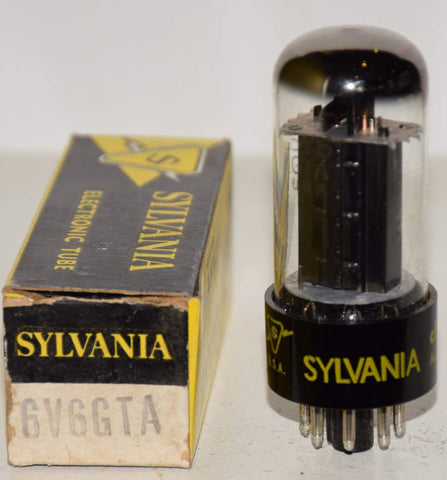 (!!!!) (Best Single) 6V6GTA Sylvania NOS 1960 era (42ma)