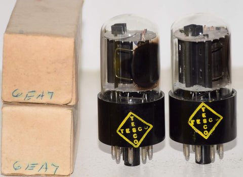 (!!!!) (Best Pair #2) 6EA7 Tesco by GE NOS 1960's (2.9/42ma and 2.7/45ma)