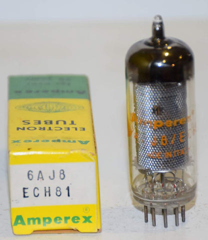 ECH81=6AJ8 Amperex Italy NOS 1968 (6.5ma and 12ma)