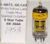 (!!!!) (Best Value Single 1953) GL-6072 GE also branded LEAR 5 star triple mica black plates 