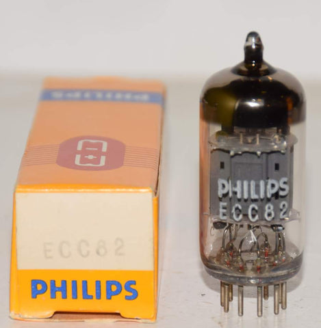 (!!!!) (Single) 12AU7=ECC82 Mullard branded Philips NOS 1973 (11.2/12.0ma) (smooth and rich tone)
