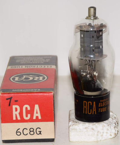 (Best Single) 6C8G RCA gray plates NOS 1961 (4.0/3.8ma) (Same Gm)