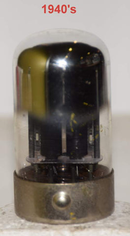7F7=VT-189 Sylvania rebranded GE round black plates used/like new 1943 (3.0/3.4ma)