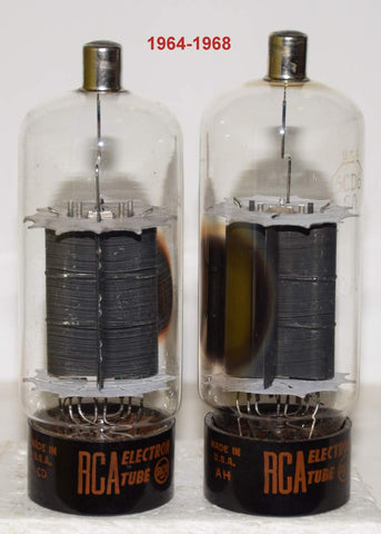 (!!) (Recommended Pair) 6CD6GA RCA used/tests like new 1960's (85ma and 85ma)